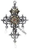Hampton Courtský Kříž Růže - Amulet