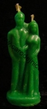 Svíčka figurální Pár zelený  