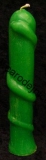 Svíčka figurální Had zelený  