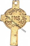 Křesťanský kříž se symbolem Golgoty - Amulet
