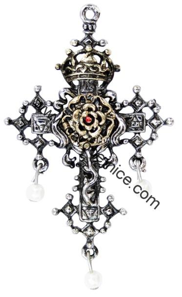 Hampton Courtský Kříž Růže - Amulet