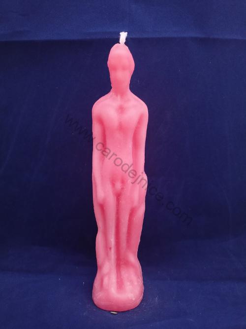Svíčka figurální Muž růžový  