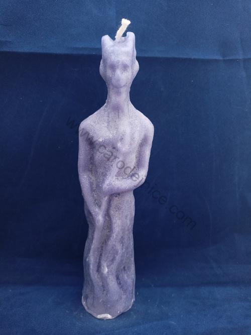 Svíčka figurální Ďábel fialový  