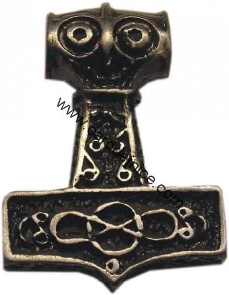 Thorovo kladivo - staromosaz - Amulet