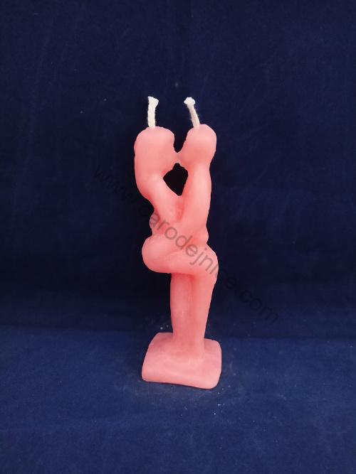 Svíčka figurální - Lovers růžová