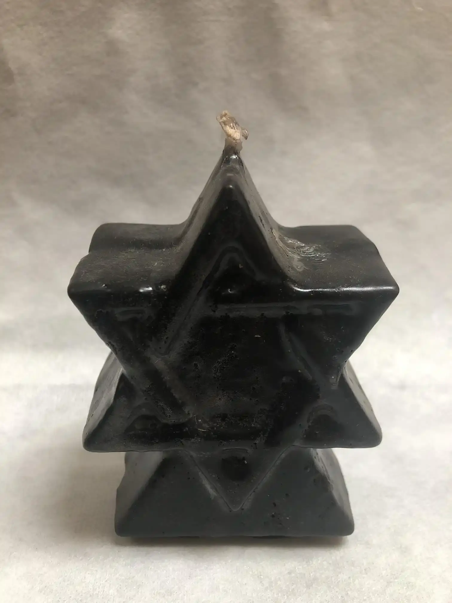 Svíce hexagram - černý