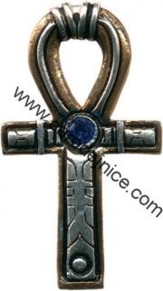 Ankh s modrým kamenem - Amulet 