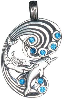 Mořská panna & Delfín - Amulet 