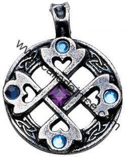 Keltský kříž srdce - Amulet 