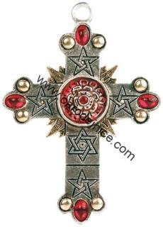  Kříž s růží - Amulet