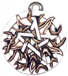 Ohnivý pentagram - Amulet
