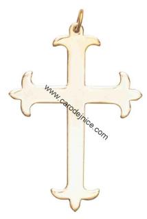Keltský kříž zlacený - Amulet