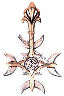 Goetia gotický kříž - Amulet