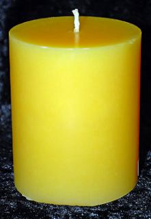 Oltářní svíce žlutá 1  