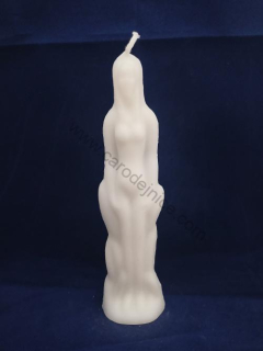 Svíčka figurální Žena bílá  