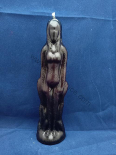 Svíčka figurální Žena černá  