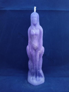 Svíčka figurální Žena fialová  
