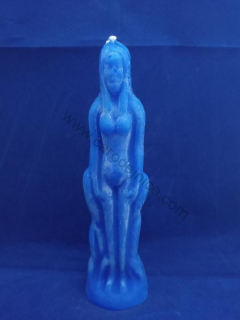 Svíčka figurální Žena modrá  