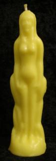 Svíčka figurální Žena žlutá  