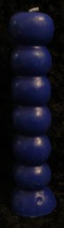 Svíčka figurální Sedmidenní modrá  