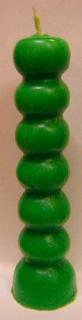 Svíčka figurální Sedmidenní zelená  
