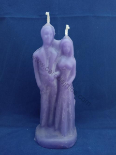 Svíčka figurální Pár fialový  