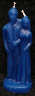 Svíčka figurální Pár modrý  