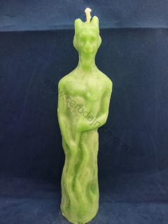 Svíčka figurální Ďábel zelený  