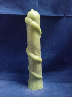 Svíčka figurální Had zelený  
