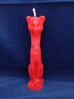 Svíčka figurální Kočka červená  