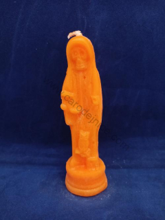 Svíčka figurální Santisima Muerte oranžová  