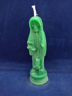 Svíčka figurální Santisima Muerte zelená  