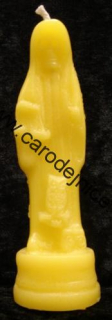 Svíčka figurální Santisima Muerte žlutá  