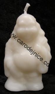 Svíčka figurální Buddha bílý  