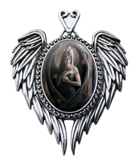 Anděl s růží - kamej Anne Stokes - Amulet