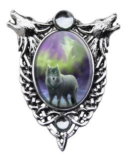 Vlk polární záře - kamej Anne Stokes - Amulet