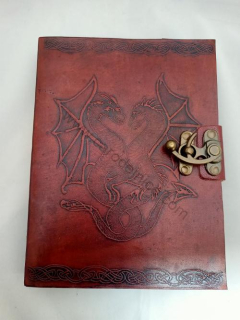 Kožený zápisník - Drak 20x15cm