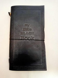 Kožený zápisník - My Little Black Book - černý