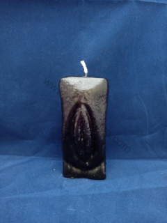 Svíčka figurální - Vagina černá
