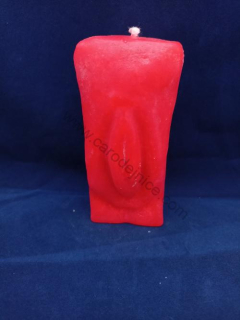 Svíčka figurální - Vagina červená