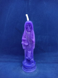 Svíčka figurální - Santisima Muerte fialová