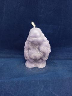 Svíčka figurální - Buddha fialový