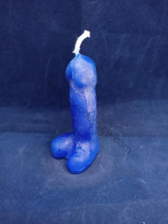 Svíčka Penis modrý