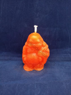 Svíčka figurální - Buddha oranžový