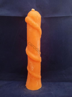 Svíčka figurální Had oranžový