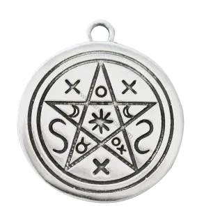 Stínový pentagram - Amulet - postříbřený